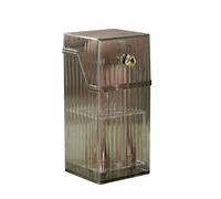 Flaroey Tubo de Almacenamiento de Brochas de Maquillaje Caja de Almacenamiento de Brochas para Polvos Sueltos una Prueba de Polvo Lápiz de Cejas Escritorio Cubo Cosmético para Rubor, B