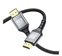 Flaroey Ultra HD HDTV 8K Compatible 2.1 48Gbps Multifunción para Monitor Ordenador TV 2M