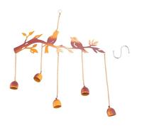 Flaroey Wind Chimes Creatives - Campanas de viento para pájaros para el embellecimiento de jardines exteriores e interiores