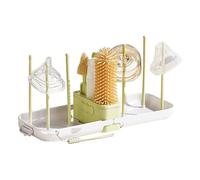 Flaschenbürsten Set,Reise Flaschenreinigungsset Mit Aufbewahrungstasche - Vertikaler Schrubber Tragbar Klappbar Trockengestell,Für Küche Camping Flugzeug