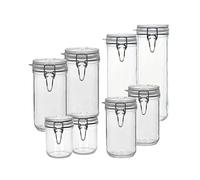 Flaschenland Fido Terrina 10FL3000092FL12 - Juego de tarros de cristal transparente