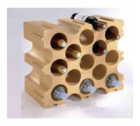 Flaschenwürfel 15Fl Color Botellero Estante Almacenamiento para Vino Decoración