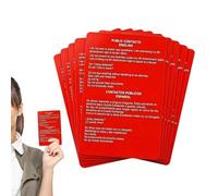 Flash Cards De Ciudadanía 10 Piezas Manual En Papel Sobre Derechos