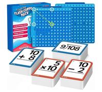 Flash Cards for Kids Math Fidgets Toy Board Addition/Subtraction/Multiplication/Division Math Flash Cards Set for Boys Girls