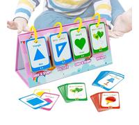 Flash Cards for Learning - Cardstock 96 Piece | Shape Color Matching Flash Cards | Educational Memory Toy for Preschool Kids Early Learning Cognitive Development and Interactive Play at Home