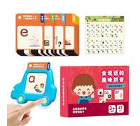 Flash Cards, Kids Instruction Card, Educational Toy Early Learning Machine, Fun Interactive Reader, Vocabulary Builder for Birthday, Kindergarten, Classroom, Home, Homeschool, Travel