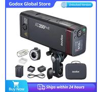 Flash de Bolsillo Godox 200W AD200PRO II AD200PROII Inalámbrico TTL HSS 2.4G Compatible con X3 para Nikon Canon Sony Fuji Olympus AD200ProII