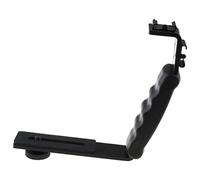 Flash de la cámara Soporte en L Adaptador de trípode de 1/4 "Soporte de placa de liberación rápida Soporte para estabilizadores de cardán Cámaras SLR Lámparas de video Micrófonos Monitores Trípodes