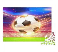 Flash de Pelota de fútbol Rompecabezas 1000 Piezas Acertijos Inteligentes Ilustrados Adultos Papel DIY Regalo Navidad Familiar 52x38cm/1000pcs