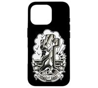 Flash de Tatuaje Tradicional de Rock of Ages Blackwork Carcasa para iPhone 16 Pro