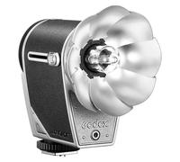 Flash fotográfico Godox Lux Cadet Negro-Plata batería integrada diseño retro