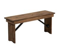 Flash Furniture Hercules - Banco Plegable de Pino Macizo de 40 x 12 Pulgadas