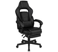 Flash Furniture Muebles Flash Sillas de Carreras, Cuero, Black