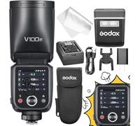Flash Godox V100F para Fujifilm, V100 F 100w TTL Flash Camera, Compatible con Cámara Fuji GFX100, GFX100S, GFX50S, GFX50S II, GFX50R, X-H1, X-H2, X-H2S, X-T4, X-T5, X-Pro3, X-S10, X-S20