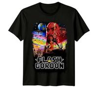 Flash Gordon (1980) Movie Poster Inspired T-Shirt Retro 80s tee Black 3XL