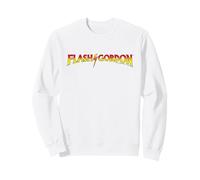 Flash Gordon Classic Rojo & Amarillo Texto Logo Comic Sudadera