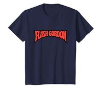 Flash Gordon Classic Texto Rojo Logo Cómic Niños Camiseta
