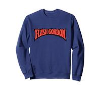 Flash Gordon Classic Texto Rojo Logo Cómic Sudadera
