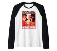 Flash Gordon & Dale Amor San Valentín Retro Camiseta Manga Raglan