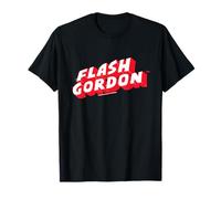 Flash Gordon Flash Effect Retro Comic Texto Logo Camiseta