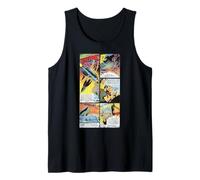 Flash Gordon Space Ship En Orbita Retro Comic Camiseta sin Mangas