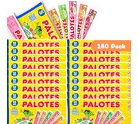 Flash Helado Kelia Palotes - Pack de 180 Polos Congelables | Sabores Variados: Cereza, Naranja, Fresa, Melocotón y Manzana | Apto para Veganos | Ideal para este Verano