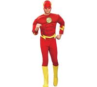 Flash Hombre Disfraz Superhéroe Dc Comics con Licencia Adultos Disfraz