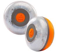 FLASH LED SOS 2 Unidades Luz de Emergencia V16 Conectada Homologada, DGT 3.0 OBLIGATORIA, Tarjeta SIM y Servicio DE Datos Incluido hasta 2038, Base Imantada, Resistencia al Agua y Polvo IP54