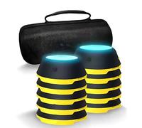 Flash Reflex and Reaction Training LED Light, luz de entrenamiento de reacción o mejora el tiempo de reacción, fitness, velocidad y agilidad, control de aplicación, 6 tipos de luces, distancia de