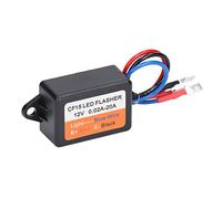 Flash Strobe Controller, Flash Strobe Controller 12V 0.02-20A Auto Car Flasher Module para LED Brake Light Tail Stop, Automotive Electronic Flashers