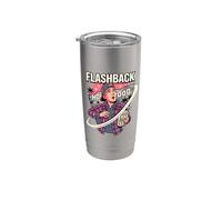 Flashback Hollywood Películas Buff Humor Clas Retro Movie Lover Vaso térmico de acero inoxidable de doble pared