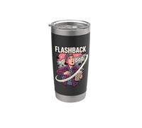 Flashback Hollywood Películas Buff Humor Clas Retro Movie Lover Vaso térmico de acero inoxidable de doble pared
