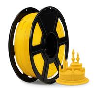 FLASHFORGE ABS PRO Filamento para impresora 3D, Filamentos duros y resistentes al calor, Carrete de 1kg(2.2lbs), Precisión dimensional +/- 0.02 mm, Consumibles ABS fuertes y duraderos (Amarillo)