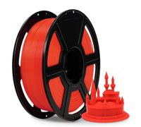 FLASHFORGE ABS PRO Filamento para impresora 3D, Filamentos duros y resistentes al calor, Carrete de 1kg(2.2lbs), Precisión dimensional +/- 0.02 mm, Consumibles ABS fuertes y duraderos (Rojo)