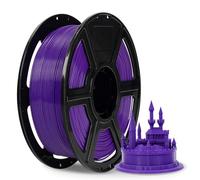FLASHFORGE ABS PRO Filamento para impresora 3D, Filamentos duros y resistentes al calor, Carrete de 1kg(2.2lbs), Precisión dimensional +/- 0.02 mm, Consumibles ABS fuertes y duraderos (Morado)