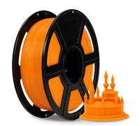 FLASHFORGE ABS PRO Filamento para impresora 3D, Filamentos duros y resistentes al calor, Carrete de 1kg(2.2lbs), Precisión dimensional +/- 0.02 mm, Consumibles ABS fuertes y duraderos (Naranja)