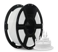 FLASHFORGE ABS PRO Filamento para impresora 3D, Filamentos duros y resistentes al calor, Carrete de 1kg(2.2lbs), Precisión dimensional +/- 0.02 mm, Consumibles ABS fuertes y duraderos (Blanco)