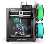 FLASHFORGE AD5X Impresora 3D Multimaterial, Impresión Multicolor, 600 mm/s, Impresión de 1 Clic, Creaciones IFS, Calibración Automática, Respaldo de Filamentos