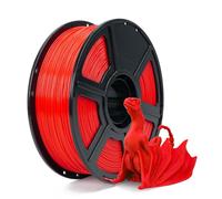 FLASHFORGE Filamento ASA de 1,75 mm, Anti-UV, Resistente Al Calor y a La Intemperie Para Impresora 3D, Perfecto Para Piezas Funcionales Al Aire Libre (Rojo)