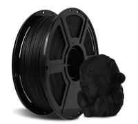 FLASHFORGE Filamento de Fibra de Carbono PLA 1.75mm, Filamento de Fibra de Carbono PLA Reforzado para Impresora 3D, Carrete de 1KG, Alta Resistencia y Alta Resistencia a la Abrasión (PLA CF-Negro)