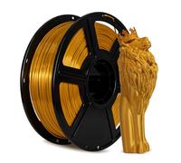 FLASHFORGE Filamento de impresora 3D, filamento de seda de 1.75 mm, carrete de 1 kg (2.2 libras), precisión dimensional +/- 0.02 mm para impresoras 3D FDM, textura de seda y brillo ultra alto (dorado)