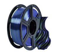 FLASHFORGE Filamento de Seda de Doble Color, 2 en 1 filamento de coextrusión azul verde 1,75 mm, Filamento para Impresora 3D 1kg-Exactitud dimensional +/- 0.02mm, Seda PLA Cambio de Color
