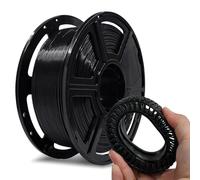 Flashforge Filamento flexible para impresora 3D, filamentos de impresión 3D, 1 kg, precisión dimensional de carrete, +/- 0,02 mm, respetuoso con el medio ambiente, sin humo y sin olor (negro)