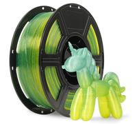Flashforge Filamento PLA Crystal Rainbow para impresora 3D de 1.75 mm, material de impresión 3D, precisión dimensional de carrete +/- 0.02 mm, se adapta a la mayoría de impresoras FDM/FFF (luciérnagas