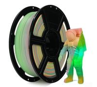 FLASHFORGE Glow-in-The-Dark Rapid Filamento PLA de 1,75 mm, de alto flujo rápido, filamento para impresora 3D brillante, melody Max 500 mm/s, impresión de alto brillo y efecto luminoso de larga