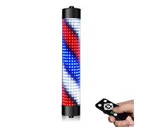 Flashing lights LED De Poste De Barbero,Tiras LED Giratorias De Letrero De Peluquería De Estilo Clásico, Luz De Pared para Exteriores Montada En La Pared, Semicircular, Impermeable Ahorro De Energía
