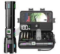 Flashlight 2000 High Lumens Rechargeable - 30W Super Bright LED Flash Light with LCD Display | 3937ft Beam & 12H Long Lasting USB C Powerful Handheld Flashlight for Home, Camping, Hiking, Emergency