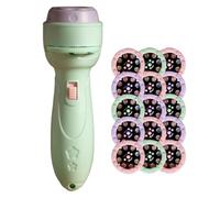 Flashlight Projector, 120 Patterns Cartoon Torch Light Toys, Adorable Fine Motor Skill Learning Plush for Childrens, Preschool Projector Toy, Kids Over 18 Months, 13x6.7x4 Inches