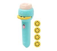 Flashlight proyector para niños - juguete de linterna interactiva divertido con múltiples discos de proyector, luz intensa segura | Tema de juego imaginativo, diseño de agarre fácil, materiales para