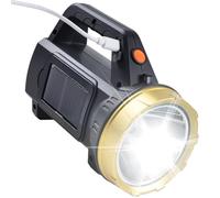 Flashlight Rechargeable - Solar LED Flashlight | Rechargeable Waterproof Lantern Energy | Efficient For Fishing Backpacking Hunting Outdoor Adventures Survival Power Outages